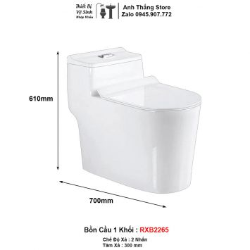 Bồn Cầu 1 Khối RXB2265