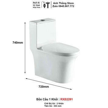 Bồn Cầu 1 Khối RXB2291