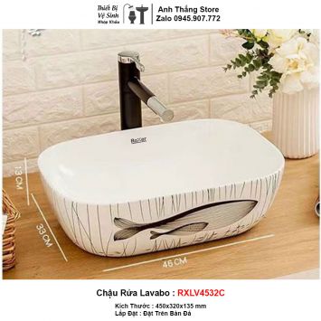 Chậu Lavabo Bàn Đá RXLV4532C