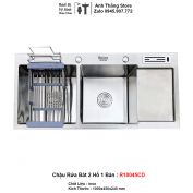 Chậu Rửa Bát 2 Hố 1 Bàn inox R10045CD