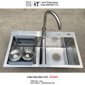 Chậu Rửa Bát 2 Hố inox R7040C