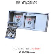 Chậu Rửa Bát 2 Hố 1 Bàn inox 304 RX10045BT