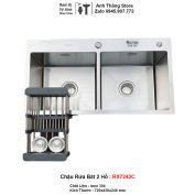 Chậu Rửa Bát 2 Hố inox 304 RX7243C