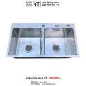 Chậu Rửa Bát 2 Hố inox 304 RX8245CL