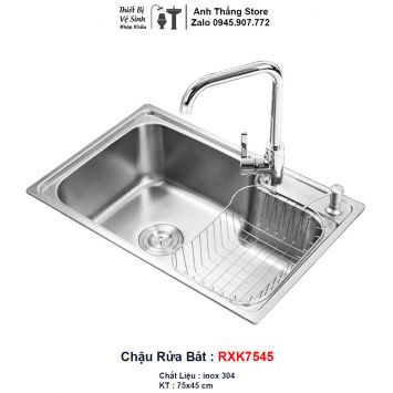 Chậu Rửa Bát 1 Hố inox RXK7545