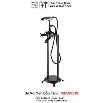 Vòi Sen Bồn Tắm Nano Đen RXKNS01B