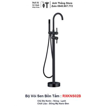 Vòi Sen Bồn Tắm Nano Đen RXKNS02B