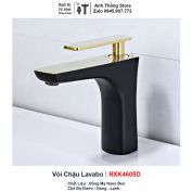 Vòi Lavabo Đen Vàng RXK4605D