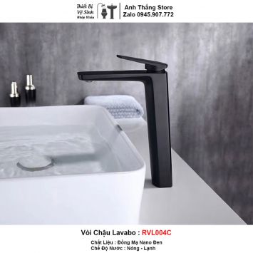 Vòi Lavabo Đen RVL004C