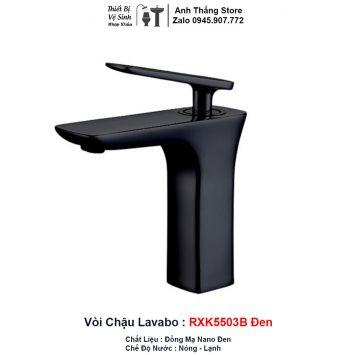 Vòi Lavabo Đen RXK5503B