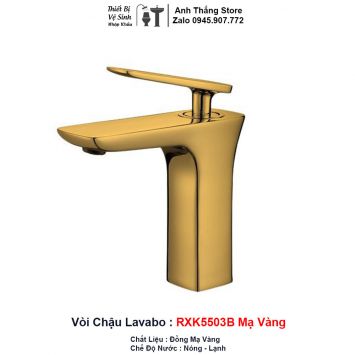 Vòi Lavabo Vàng RXK5503B