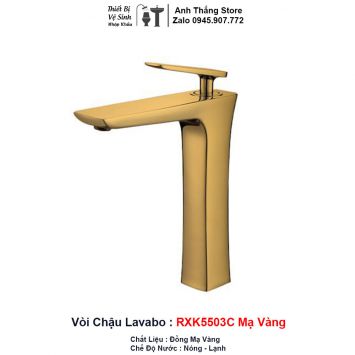 Vòi Lavabo Vàng RXK5503C