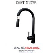 Vòi Rửa Bát Đen Dây Rút RXK8000DA