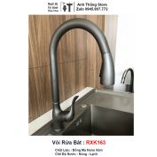 Vòi Rửa Bát Ghi Xám Dây Rút RXK163