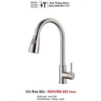 Vòi Rửa Bát Dây Rút RXK802-inox