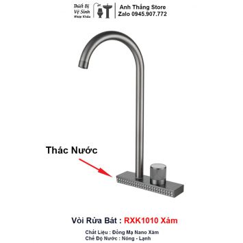 Vòi Rửa Bát Ghi Xám Thắc Nước RXK1010