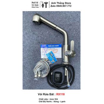 Vòi Rửa Bát Nóng Lạnh RX118