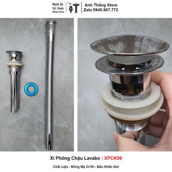 Xi Phông Chậu Lavabo Đồng Sun XPCK09