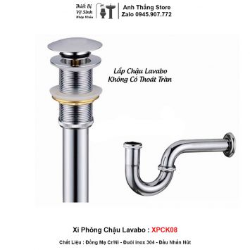 Xi Phông Chậu Lavabo inox XPCK08