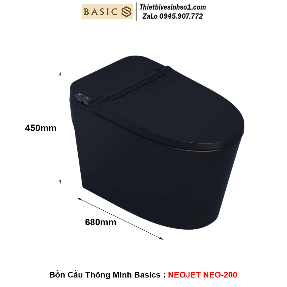 Bồn Cầu Thông Minh Điện Tử Basics NEOJET NEO-200