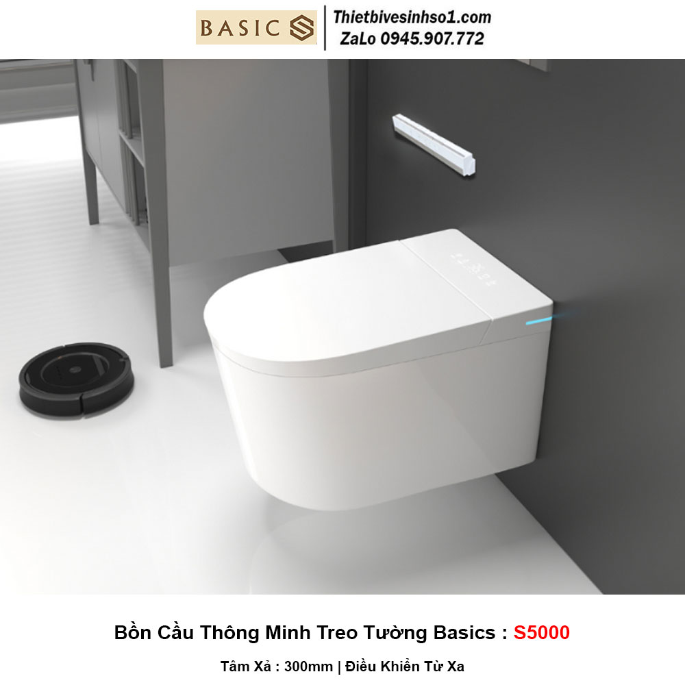 Bồn Cầu Thông Minh Điện Tử Basics S5000