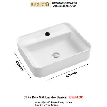 Chậu Rửa Mặt Lavabo Basics BSB-1393