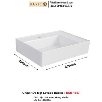 Chậu Rửa Mặt Lavabo Basics BSB-1557