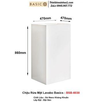 Chậu Rửa Mặt Lavabo Basics BSB-6030