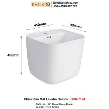 Chậu Rửa Mặt Lavabo Basics BSB-7124