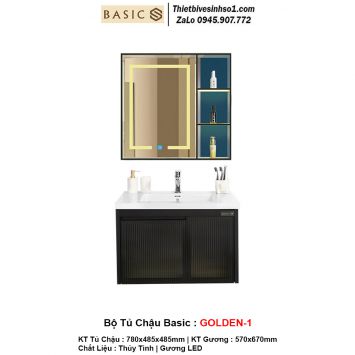 Bộ Tủ Chậu Basic GOLDEN-1