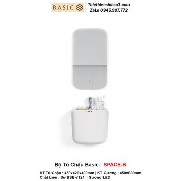 Bộ Tủ Chậu Basic SPACE-B