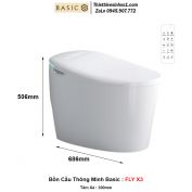 Bồn Cầu Thông Minh Điện Tử Basics FLY-X3