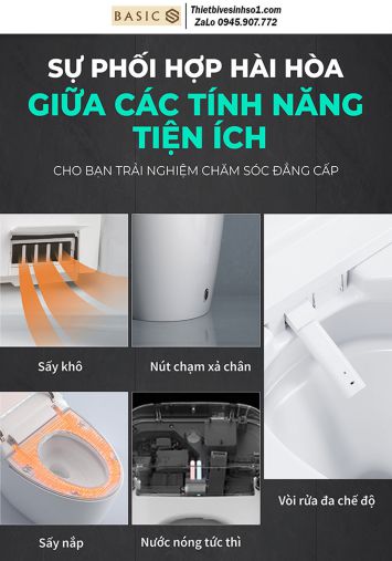 Bồn Cầu Thông Minh Điện Tử Basics FLY-X3