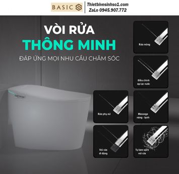 Bồn Cầu Thông Minh Điện Tử Basics FLY-X3