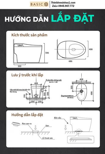 Bồn Cầu Thông Minh Điện Tử Basics FLY-X3