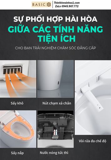 Bồn Cầu Thông Minh Điện Tử Basics FLY-X5