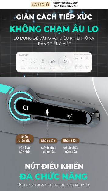 Bồn Cầu Thông Minh Điện Tử Basics FLY-X5