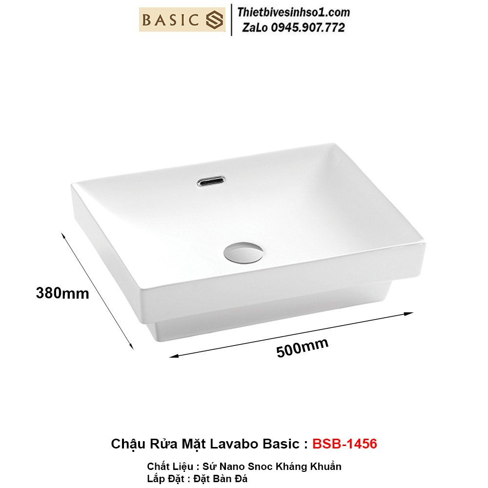 Chậu Rửa Mặt Lavabo Basics BSB-1456