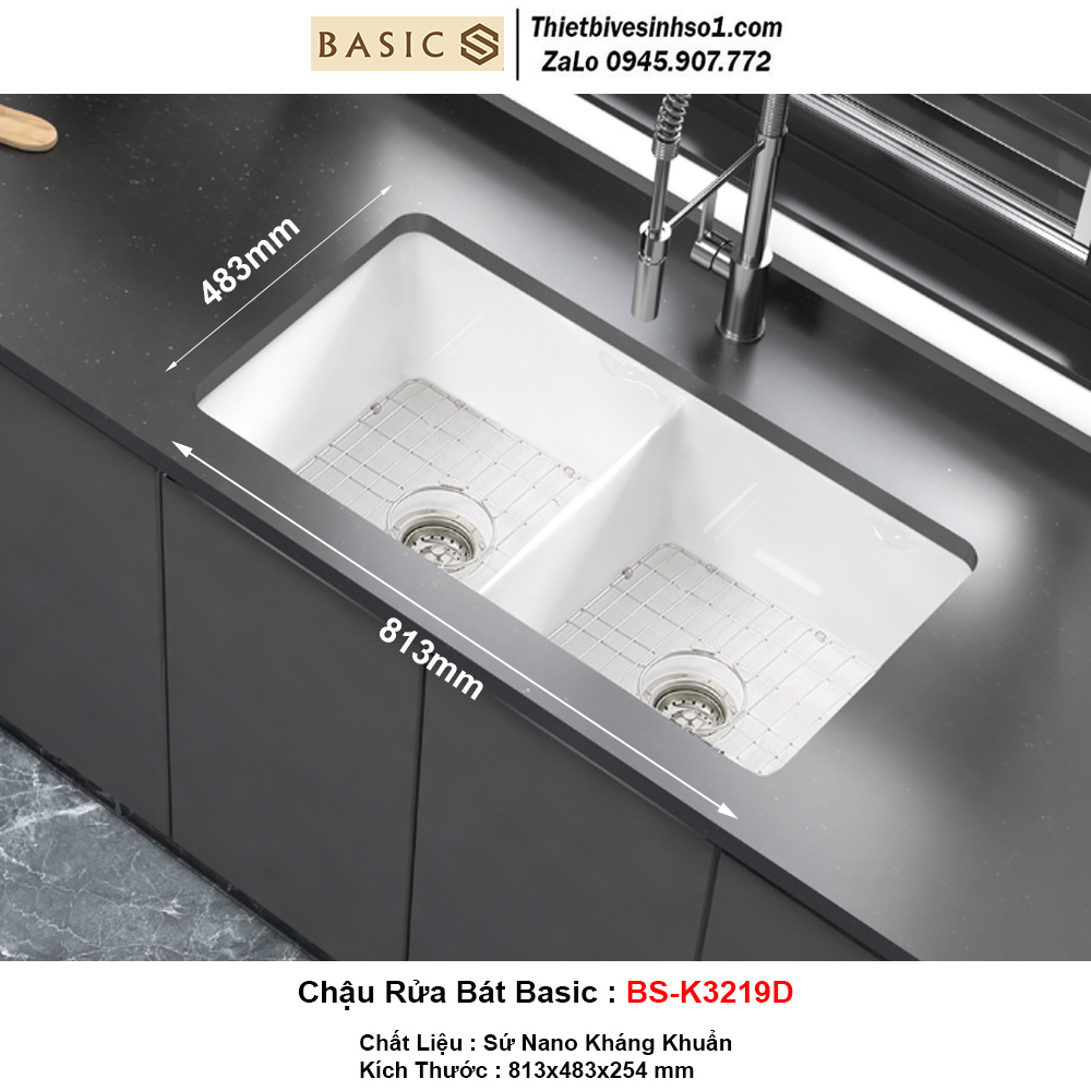 Chậu Rửa Bát Basic BS-K3219D