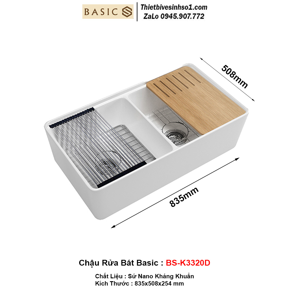 Chậu Rửa Bát Basic BS-K3320D