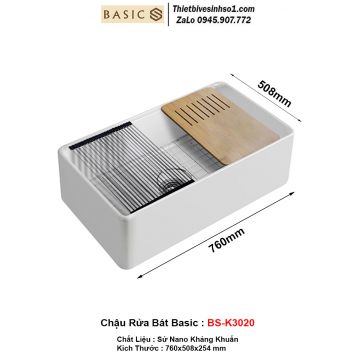 Chậu Rửa Bát Basic BS-K3020