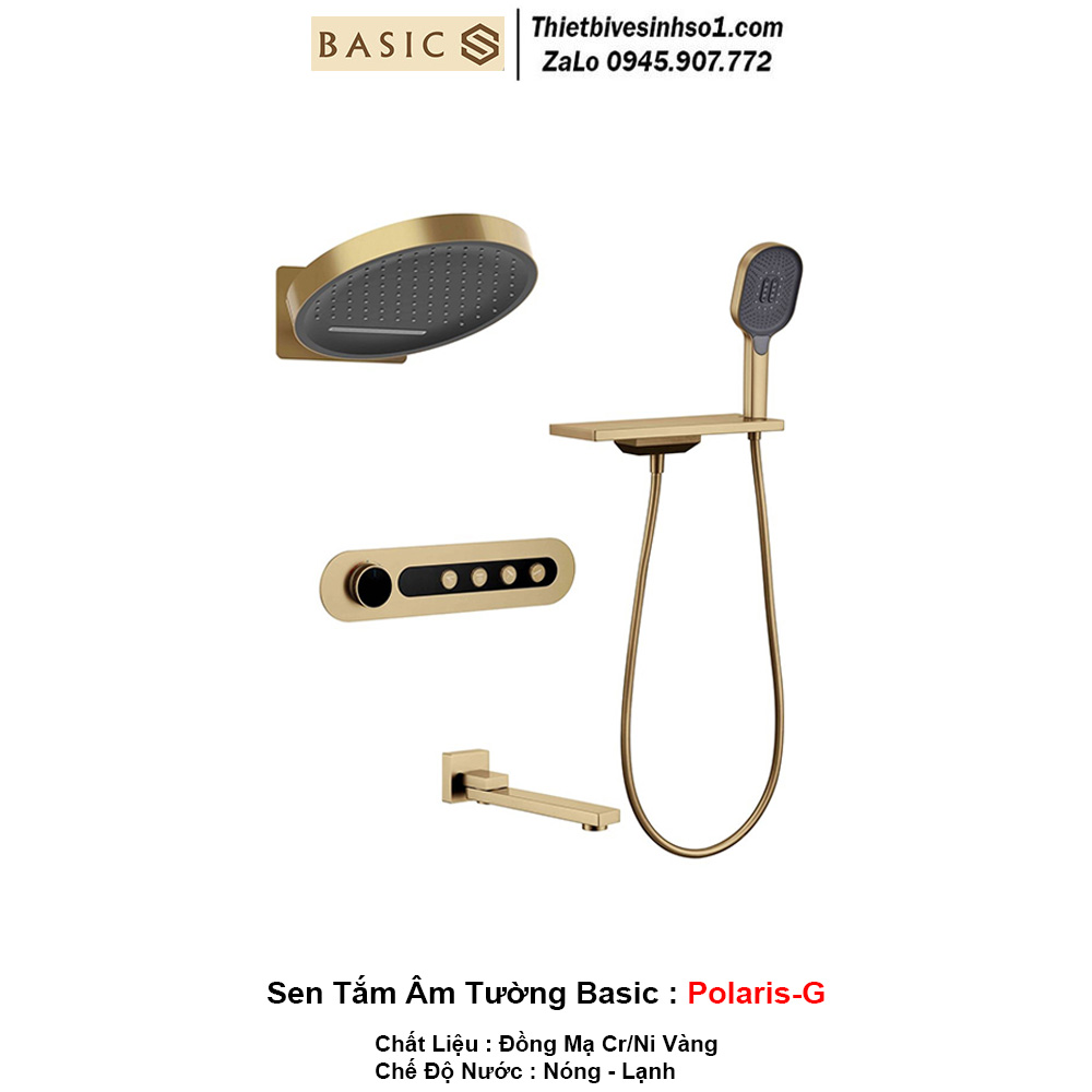 Sen Tắm Âm Tường Basic Polaris-G