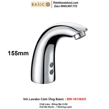 Vòi Lavabo Cảm Ứng Basic BW-16138AD