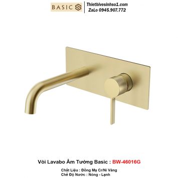 Vòi Rửa Mặt Lavabo Basic BW-46016G