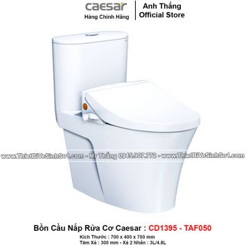 Bồn Cầu Nắp Rửa Cơ Caeser CD1395+TAF050