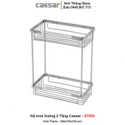 Kệ inox Vuông 2 Tầng Caesar ST859