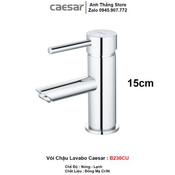 Vòi Lavabo Nóng Lạnh Caesar B230CU