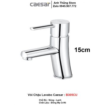 Vòi Lavabo Nóng Lạnh Caesar B305CU