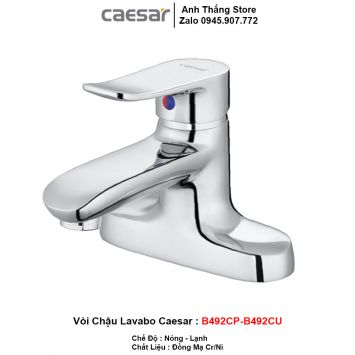 Vòi Lavabo Nóng Lạnh Caesar B492CP-B492CU