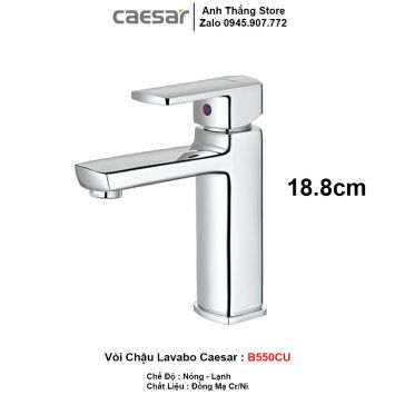 Vòi Lavabo Nóng Lạnh Caesar B550CU